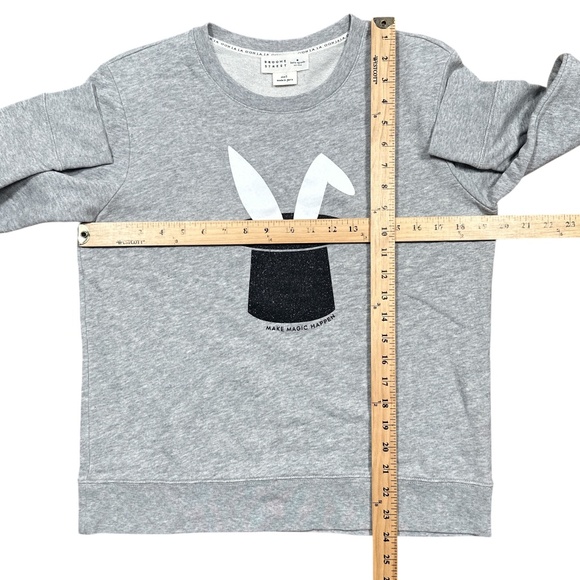 Kate Spade Broome Street Make Magic Happen Bunny Hat Sweatshirt Womens Small - Picture 10 of 10